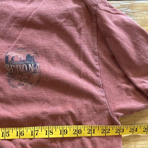Sedona Graphic Arizona Cathedral Rock Real Dirt T-shirt Tee Shirt XL Sun Spot* - Picture 8 of 9